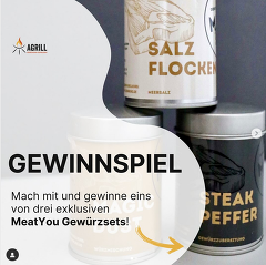 AGRILL-Gewinnspiel: Gewürzset von Meat You AGRILL-Gewinnspiel: Gewürzset von Meat You