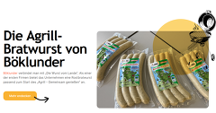 Rostbratwurst von Böklunder - mit dem Agrill-Logo
© Robert Quakernack Rostbratwurst von Böklunder - mit dem Agrill-Logo
© Robert Quakernack