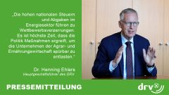 (c)DRV: Dr. Henning Ehlers zu den Abgaben und Energiepreisen (c)DRV: Dr. Henning Ehlers zu den Abgaben und Energiepreisen