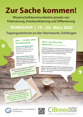 Wissenschaftskommunikation "Zur Sache kommen" Wissenschaftskommunikation "Zur Sache kommen"