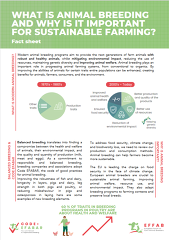 EFFAB: WHAT IS ANIMAL BREEDING AND WHY IS IT IMPORTANT FOR SUSTAINABLE FARMING? Fact sheet EFFAB: WHAT IS ANIMAL BREEDING AND WHY IS IT IMPORTANT FOR SUSTAINABLE FARMING? Fact sheet